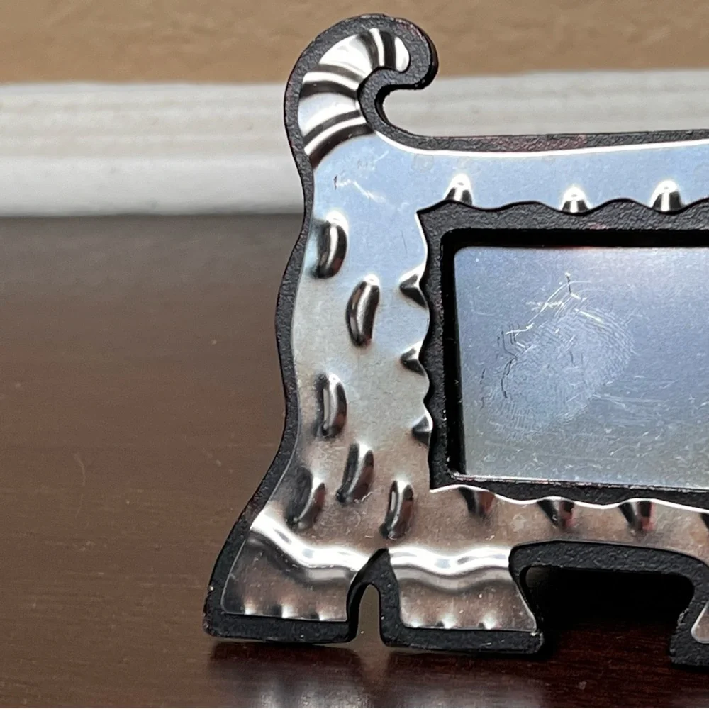 Vintage 1980’s Memphis Style Scottie Dog Picture Frame, Pet Lover, Schnauzer